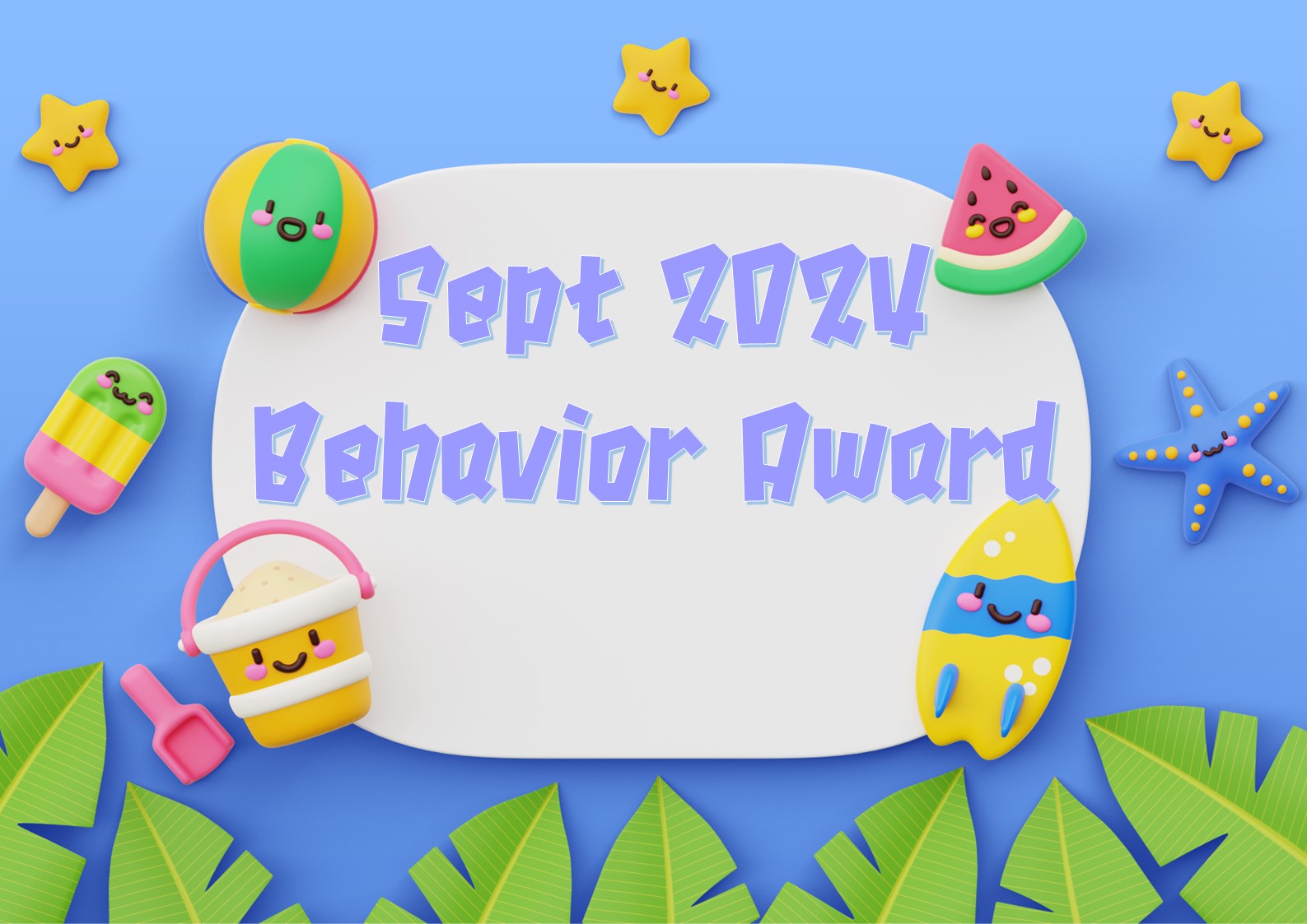 2024-2025~Behavior Award-September