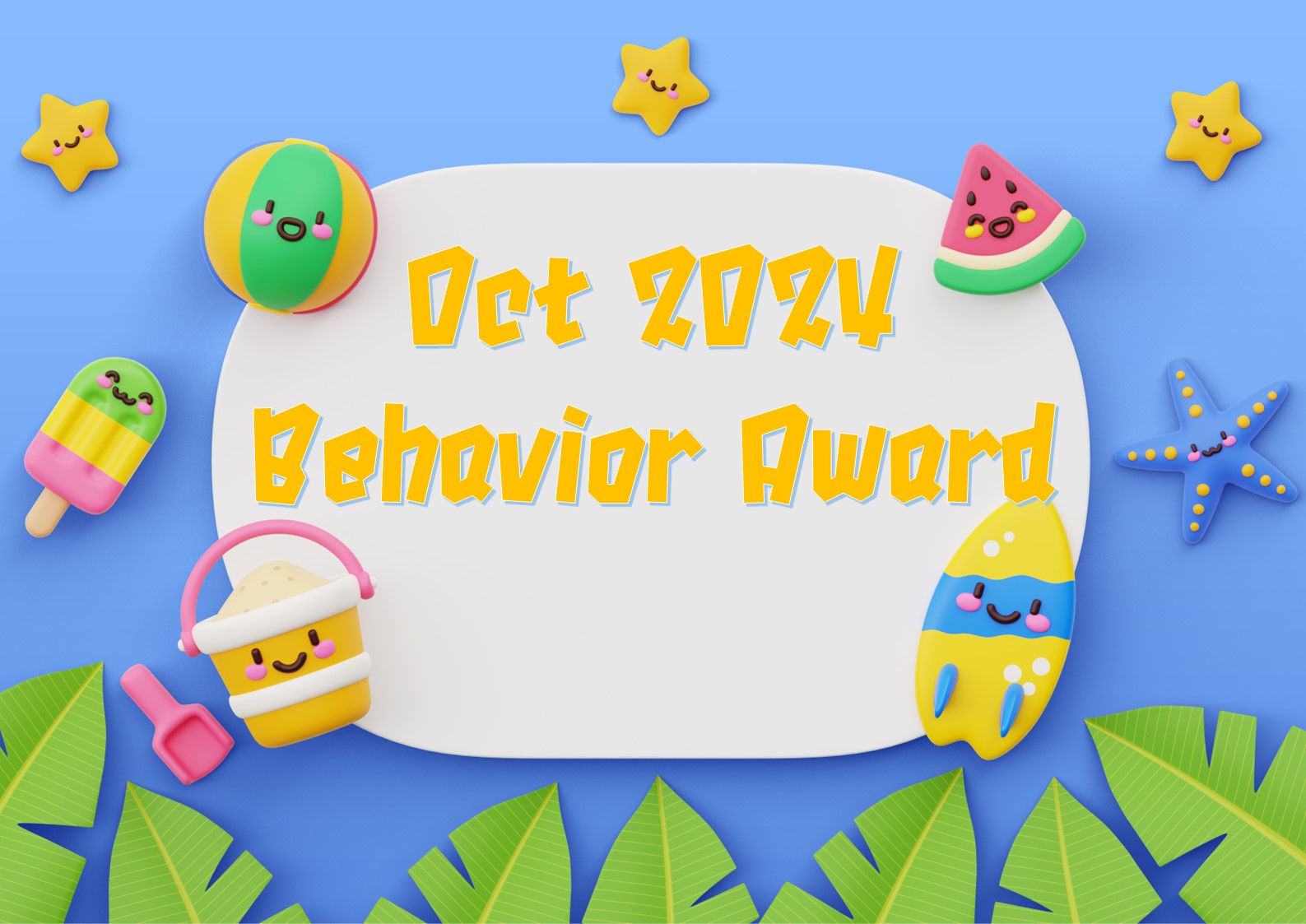 2024-2025~Behavior Award-October