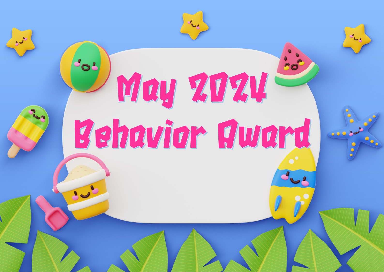 2024-2025~Behavior Award-May